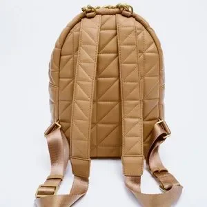 Zara Beige Quilted Backpack Zara | Bags | Zara Beige Quilted Backpack | Poshmark main image 2
